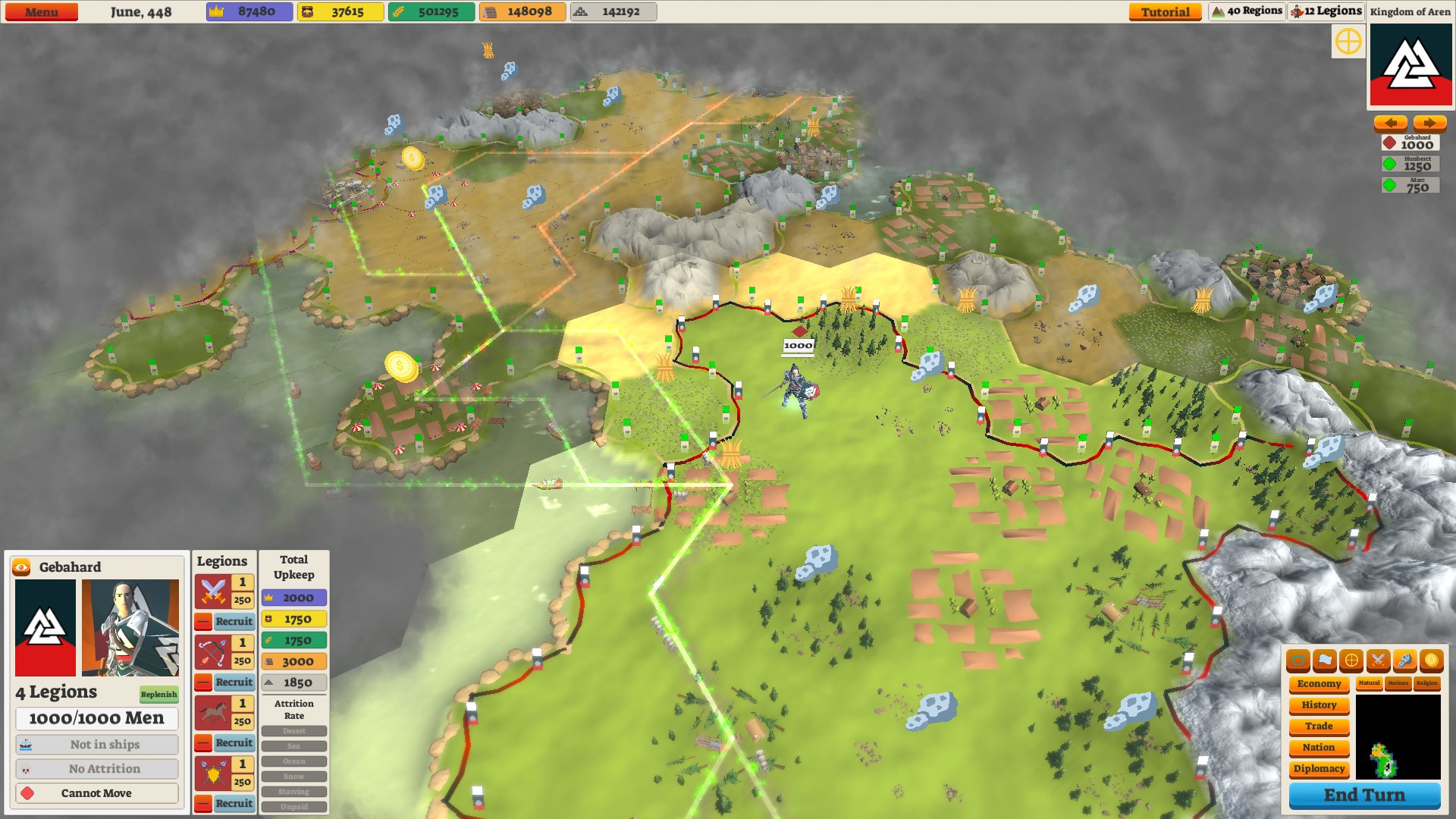 Conquest: Medieval Kingdoms For Mac v1.0 回合制战略游戏