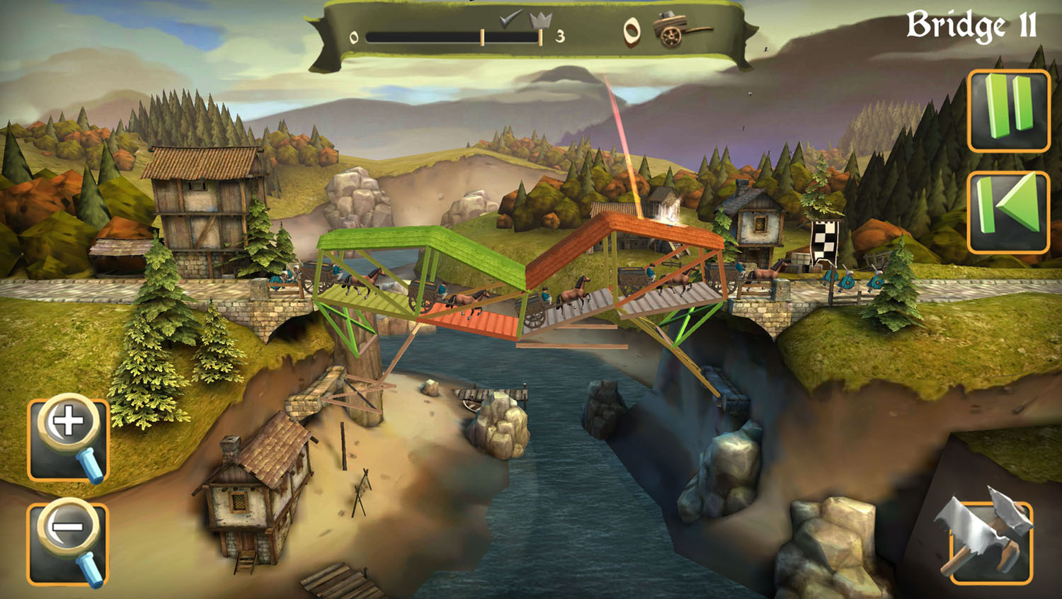 Bridge Constructor Medieval For Mac v1.3a (40307) 中世纪桥梁建设