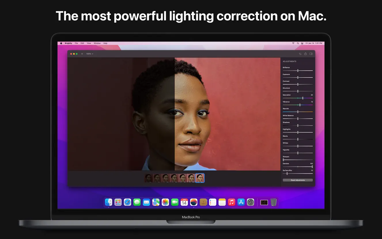 BrightlyPro For Mac v2.2.1 自动增强照片和视频中文版