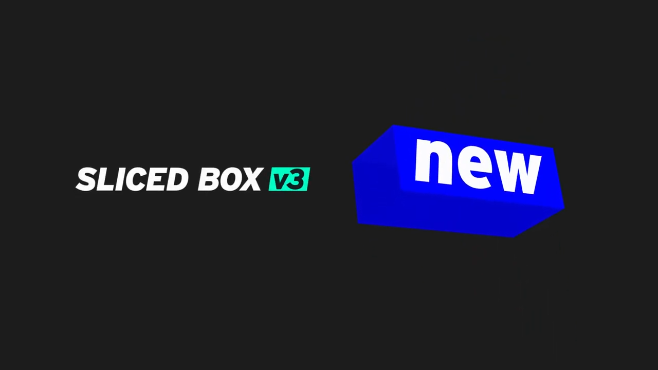 Sliced Box V3 For Mac v3.31 AE 3D动画插件