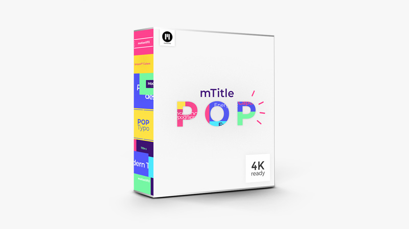 motionVFX mTitle POP For Fcpx 插件