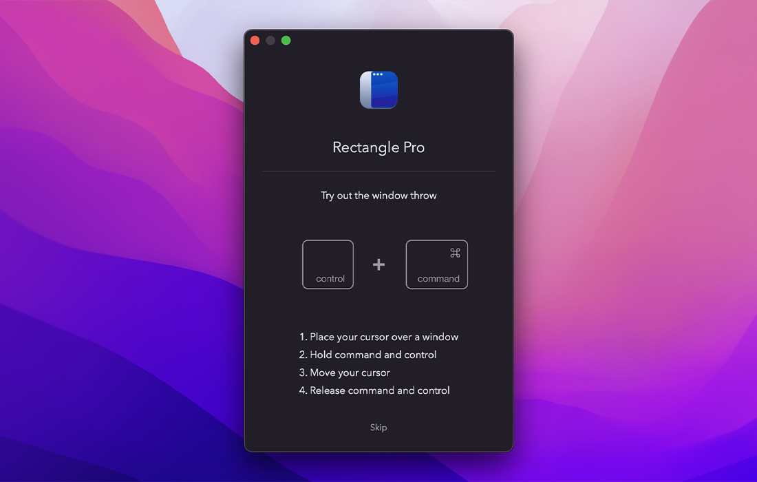 Rectangle Pro For Mac v2.8 使用光标和键盘快捷键自定义窗口位置