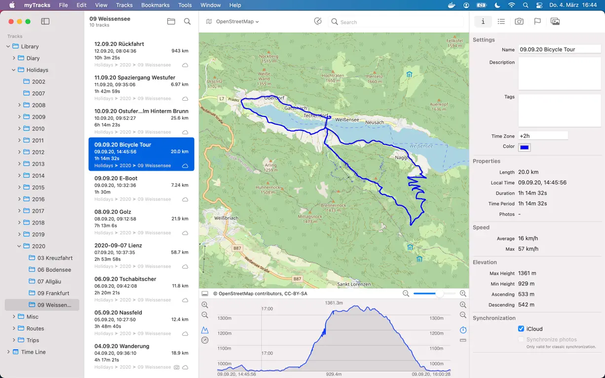 myTrack‪s‬ For Mac v4.3.1 GPS轨迹管理软件