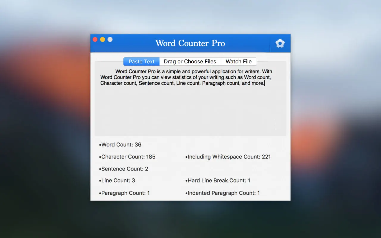 Word Counter Pro For Mac v3.2 字数段落统计工具