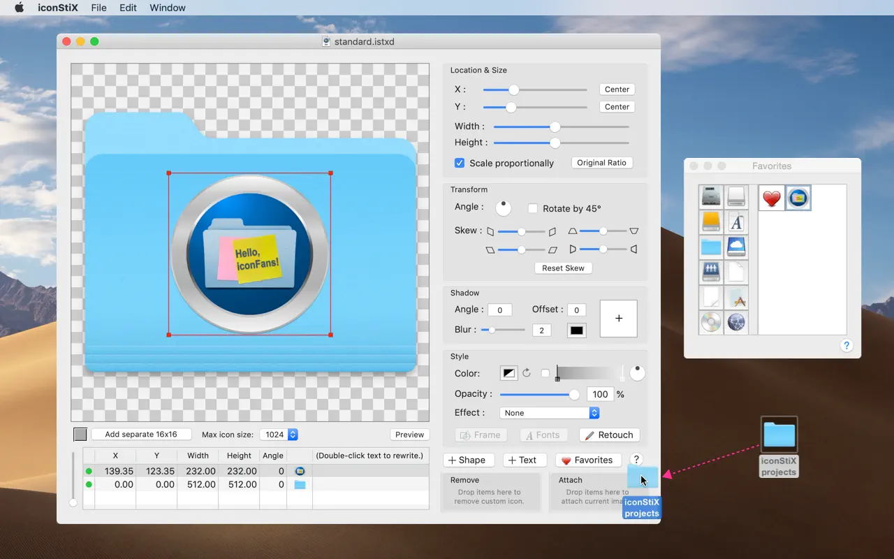 iconStiX For Mac v4.3 自定义图标工具