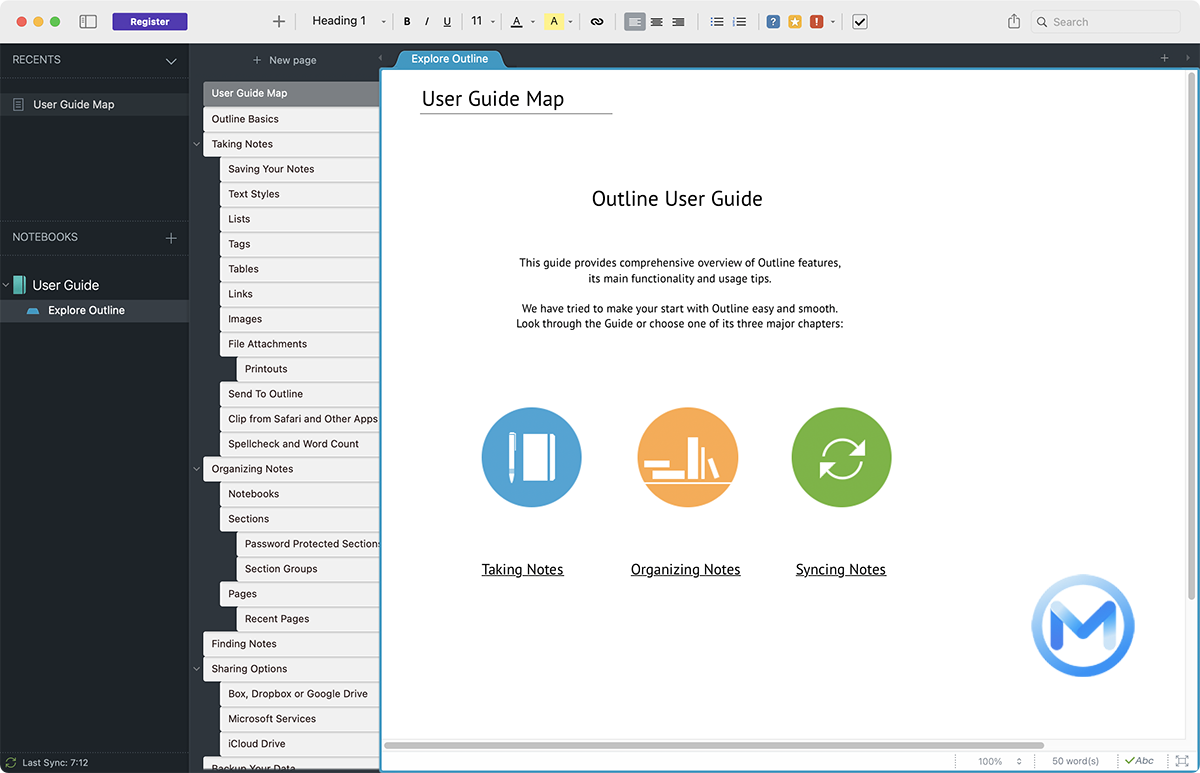 Outline For Mac v3.2302.0 强大的笔记软件