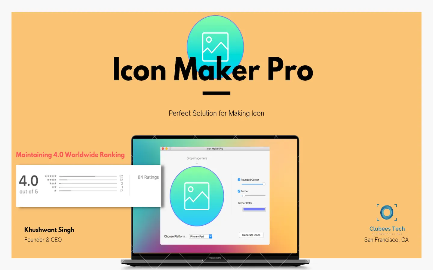 Icon Maker Pro For Mac v2.6 iOS/macOS 图标制作工具