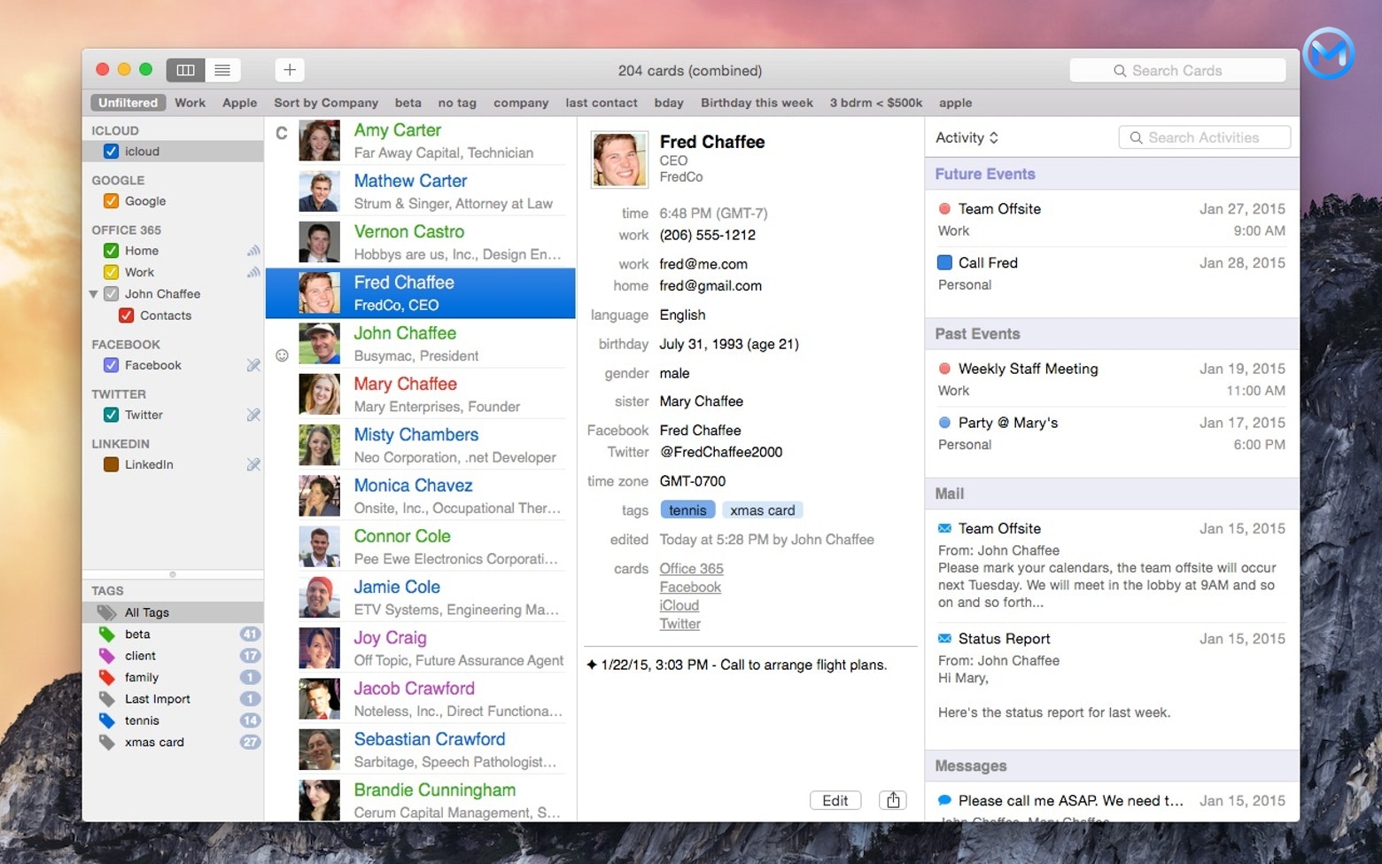 BusyContacts For Mac v2022.4.5 联系人管理软件