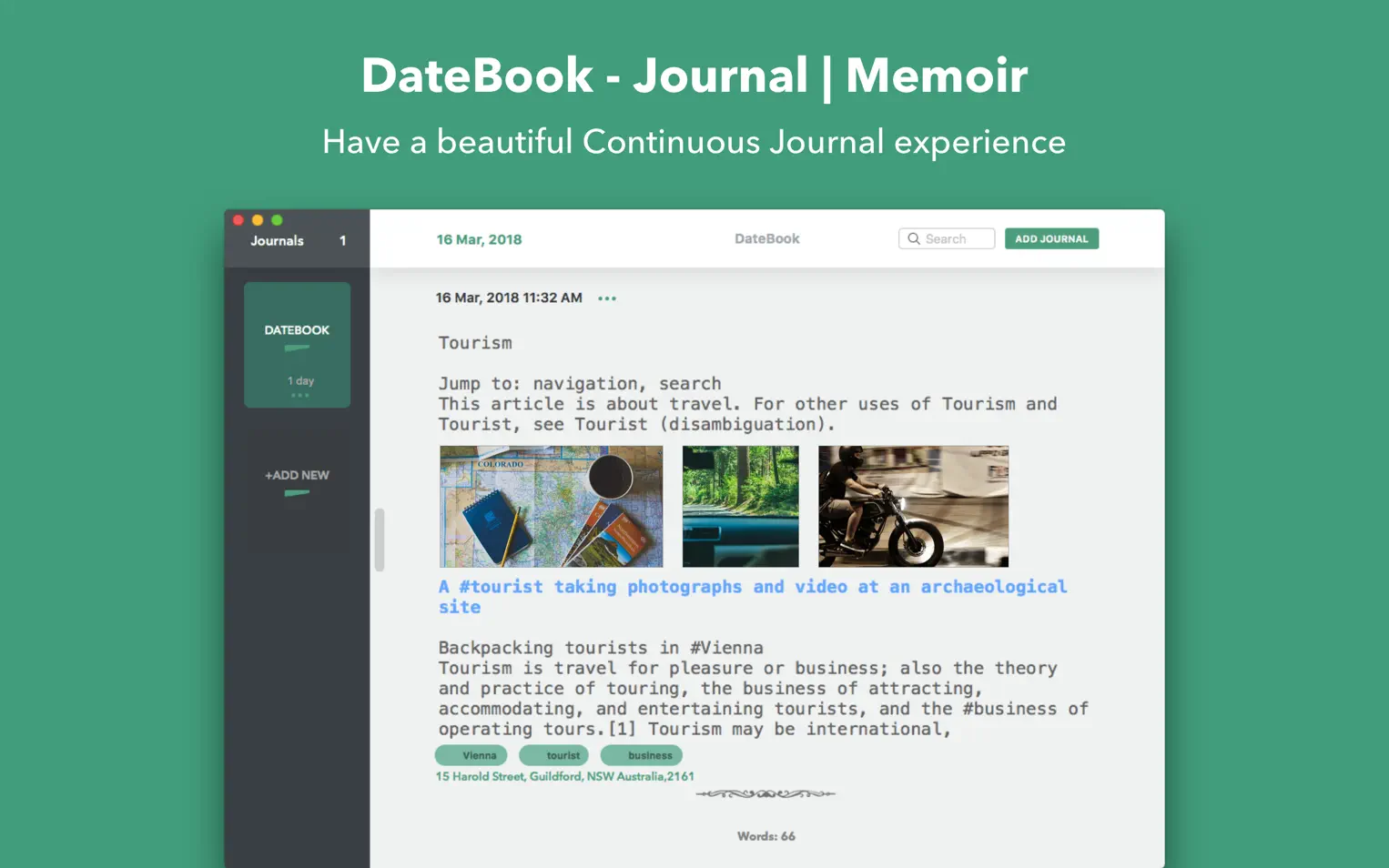 DateBook For Mac v2.1.8 每天写日志软件