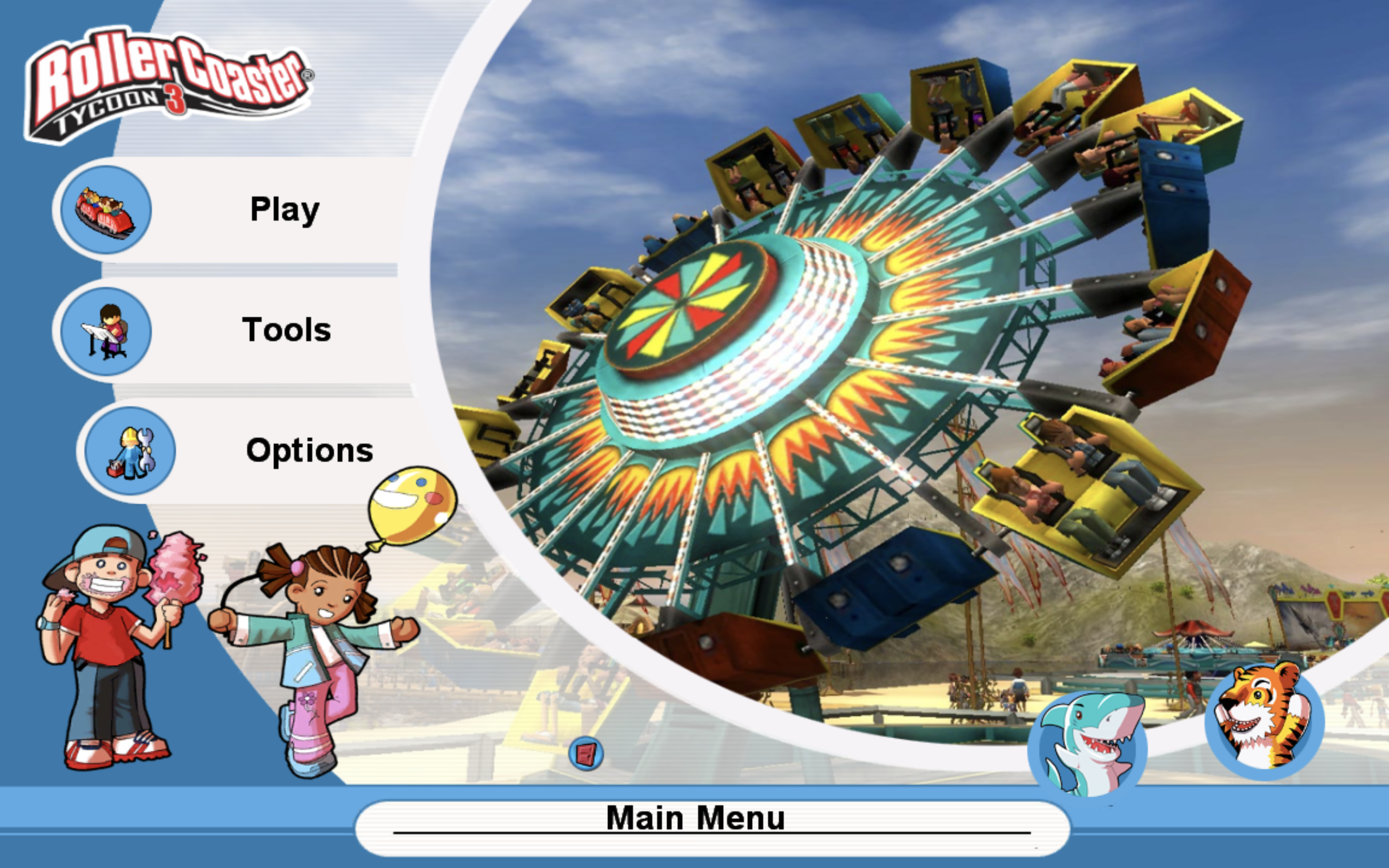 过山车大亨 RollerCoaster Tycoon 3 Platinum For Mac v3.3.6 过山车公园模拟游戏