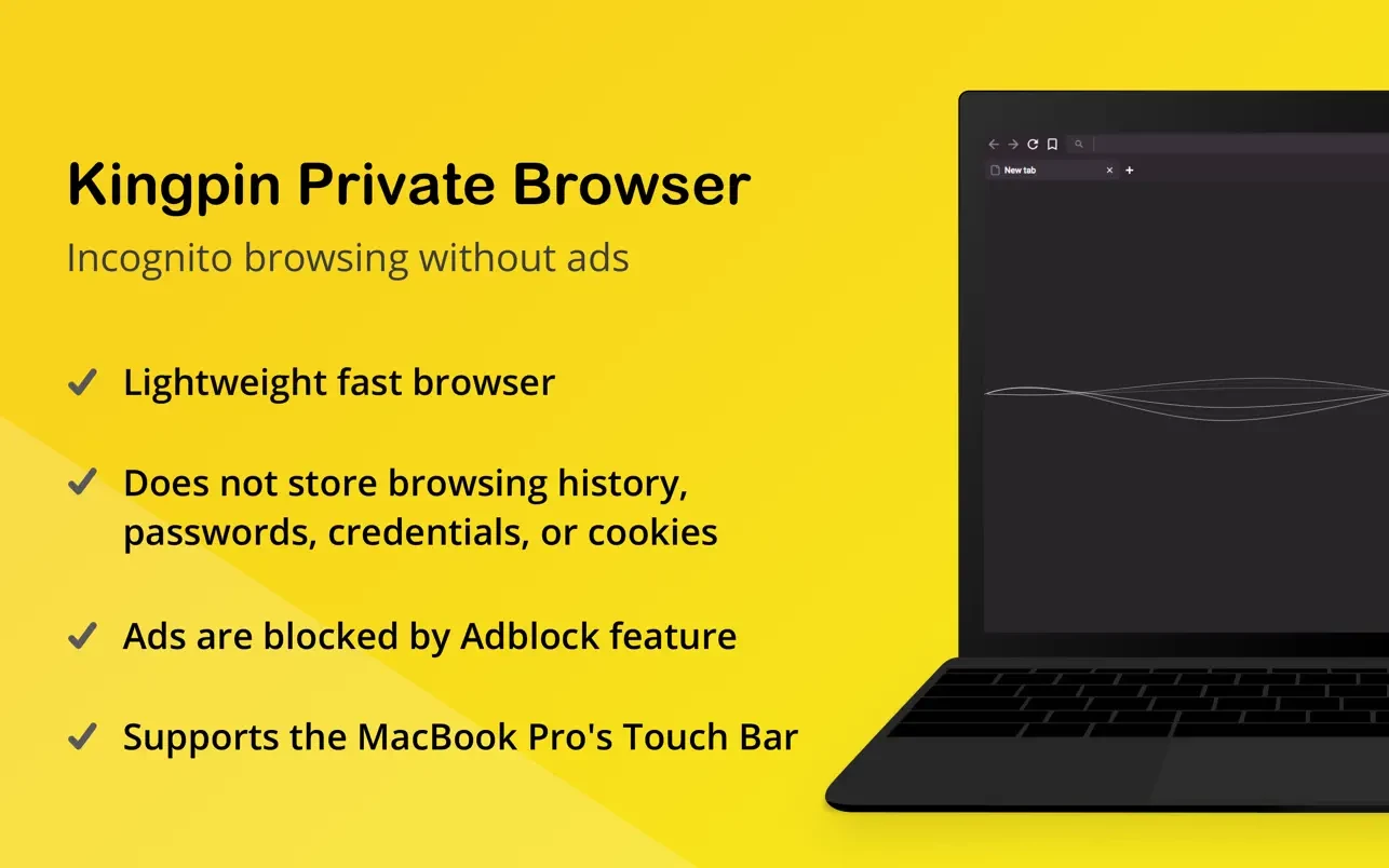 Kingpin Private Browser For Mac v2.1.2 带隐私模式广告拦截的浏览器