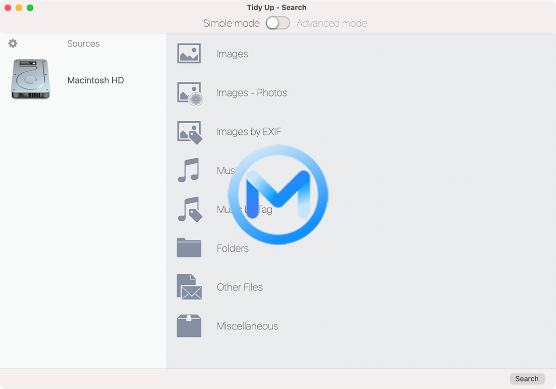 Tidy Up 5 for Mac v5.4.6 重复查找和磁盘整理工具