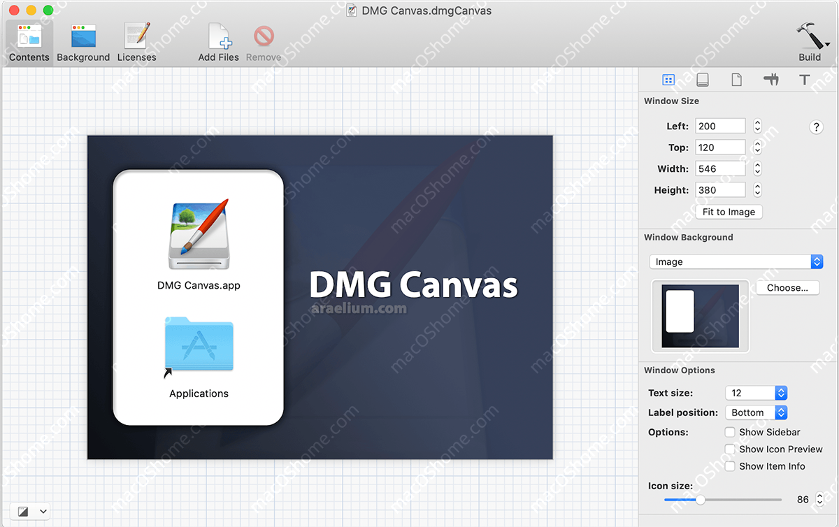 DMG Canvas 3.0.16 制作DMG打包文件