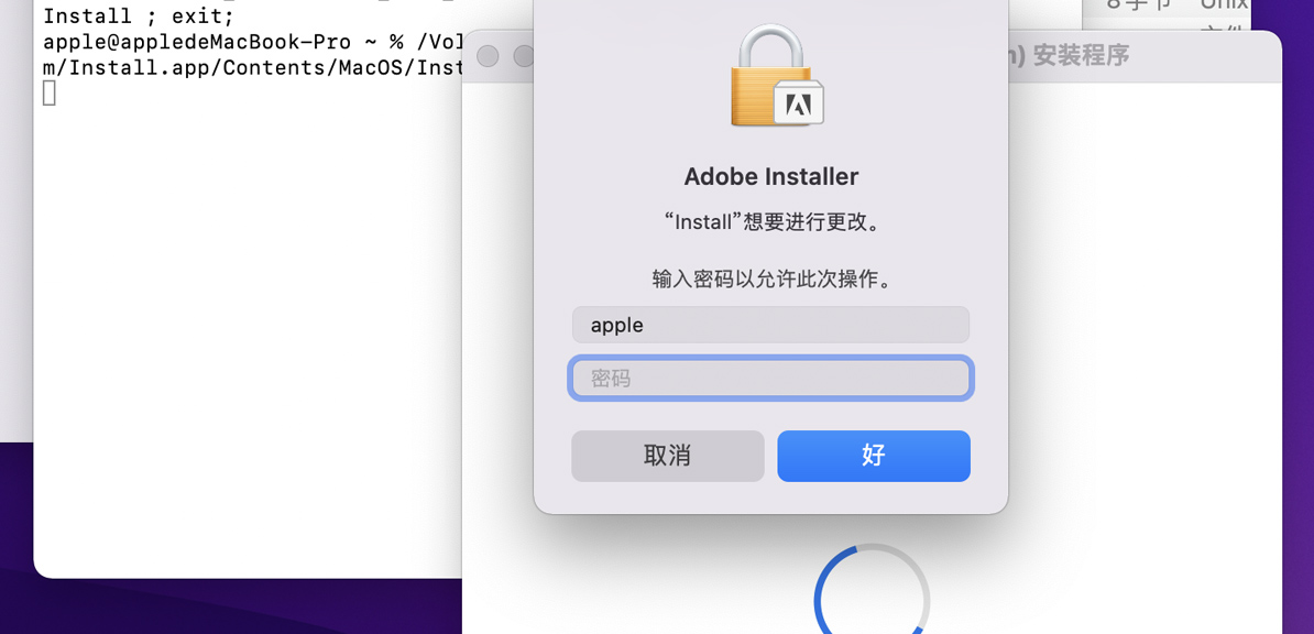 安装提示错误：Error The installation cannot continue as the installer file may be damag. Download the installer file again.