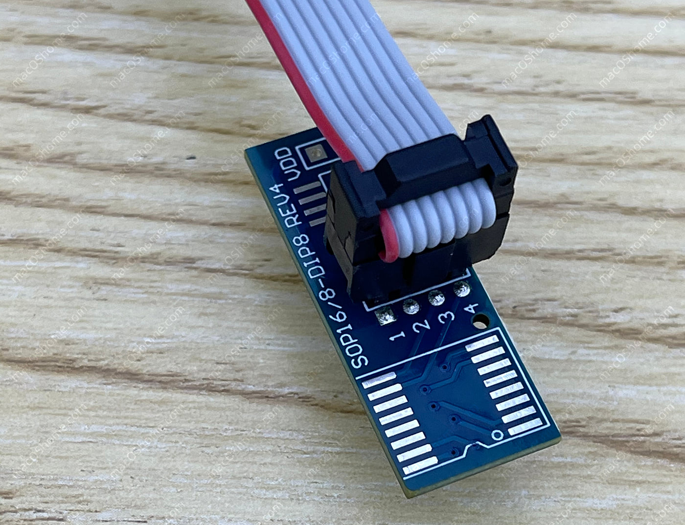 CH341A 编程器和SOIC8连接器免拆夹具组装方法