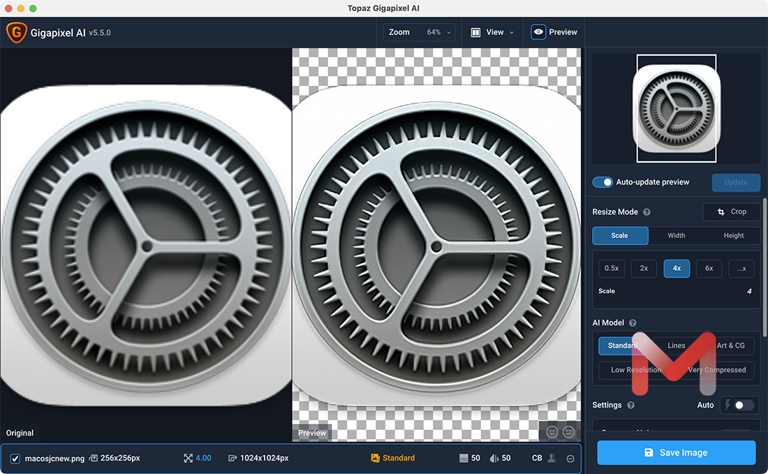 Topaz Gigapixel AI for Mac v5.5.0 图片无损放大软件