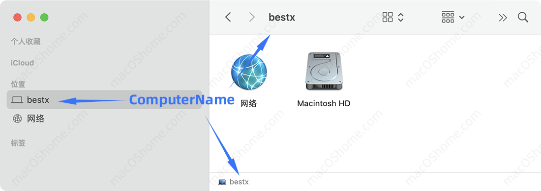 macOS系统修改电脑名称/终端主机名称/本地主机名称