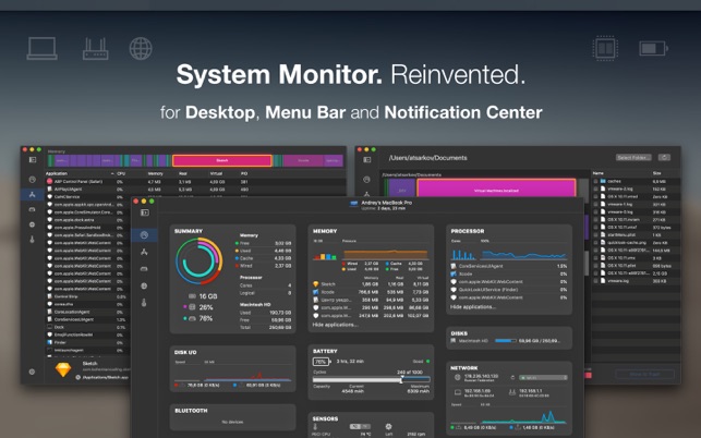 iStatistica Pro For Mac 2.1.1状态栏系统信息监控软件