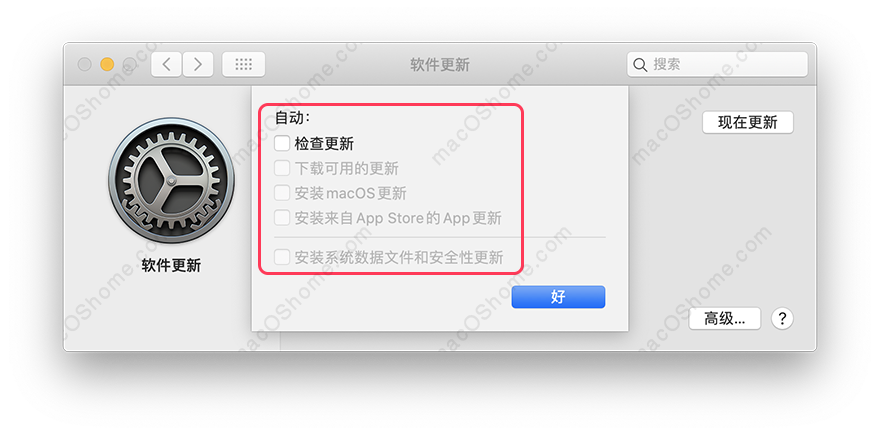 macOS关闭系统自动更新,10.14/10.15/11.x适用本教程