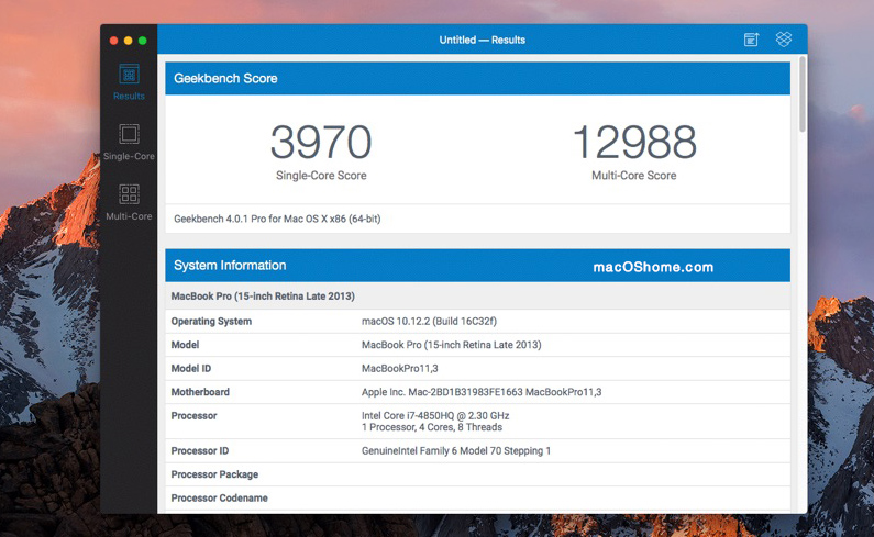 Geekbench 4 for Mac 4.4.1 跑分测试软件版